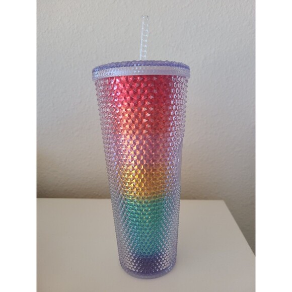 Starbucks Rainbow Studded Venti 24 oz Tumbler Summer 2020 Pride Month NEW - Picture 3 of 6